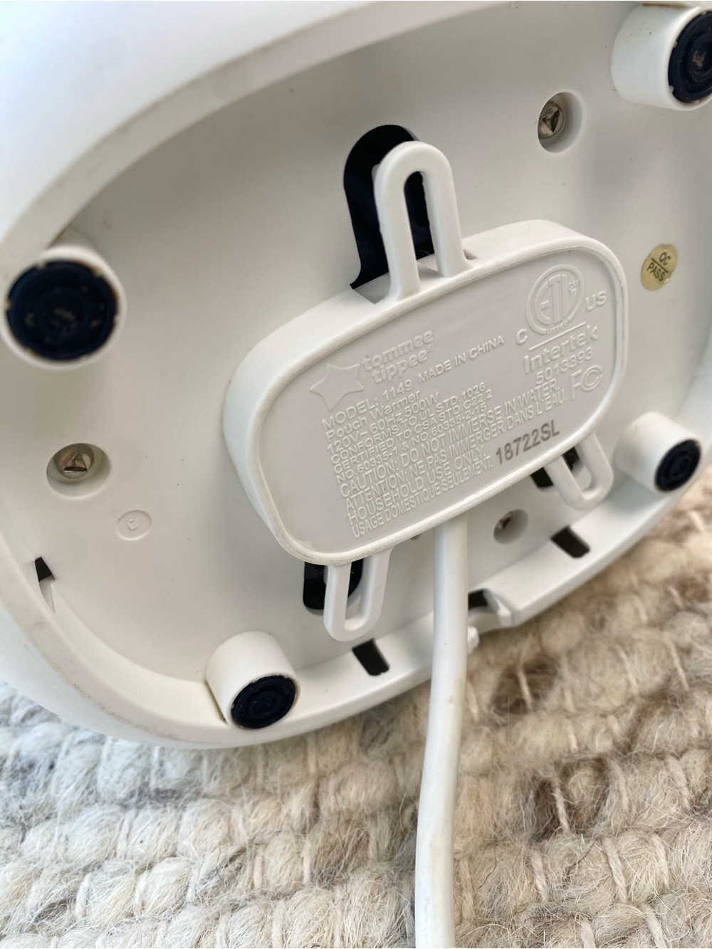 Tommee Tippee Multiwarm Intuitive Bottle Warmer Model 1148 in White and Gray - Picture 7 of 7